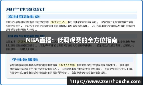 NBA直播：低调观赛的全方位指南